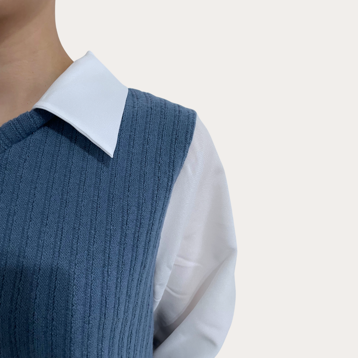 Classic 2 in 1 Collar Blouse